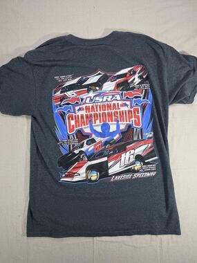 USRA National Championships Lakeside Speedway Racing T Shirt Adult Large